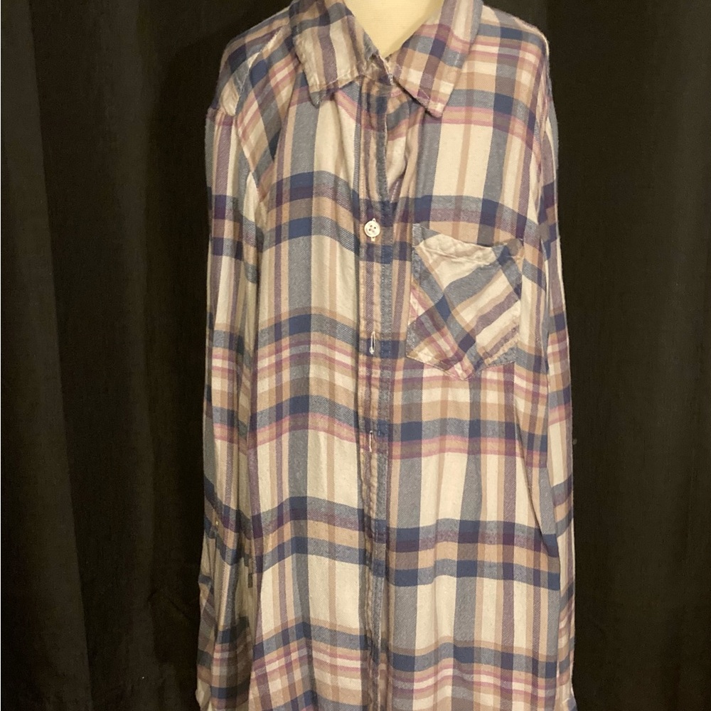 Style & Co lightweight flannel shirt - Picture 1 of 5